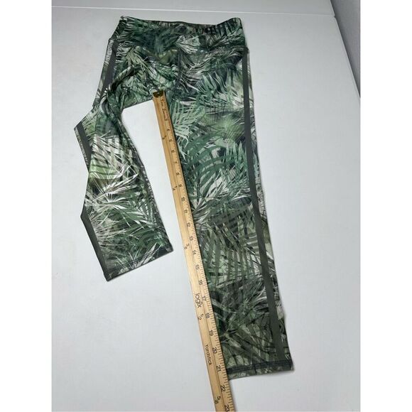 Evolution and Creation Women's M Palms Leaves Print Capri Leggings 21,5 “ Green - Picture 3 of 11